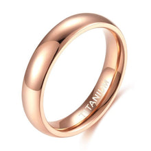 Load image into Gallery viewer, Somen Gold Rings For Women 4mm 2019 Blue Wedding Rings Ladies signet Finger Titanium Rings Size 5-12 Wholesale Dropshiping