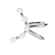 Load image into Gallery viewer, Korean version simple clip earrings without piercing fashion one word pearl ear clip arc single ear bone clip