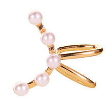 Load image into Gallery viewer, 1Pc Arc Shaped Faux Pearl Ear Cuff Clip On Earring Women Non Piercing Jewelry