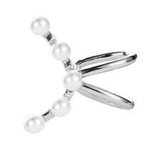 Load image into Gallery viewer, 1Pc Arc Shaped Faux Pearl Ear Cuff Clip On Earring Women Non Piercing Jewelry