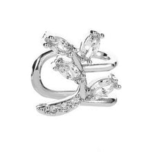 Load image into Gallery viewer, Korean Earrings Zircon Crystal Ear Clips Earrings for Women Leaf Arc Shaped Ear Bone Cuff Earring Fashion Jewelry Bijoux Femme