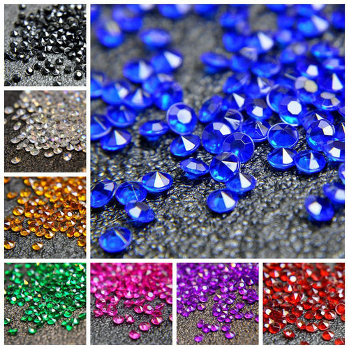 1000Pcs/lot 4.5mm Wedding Party Decoration Tiny Diamond Confetti Acrylic Crystals Confetti DIY Crafts Embellishments