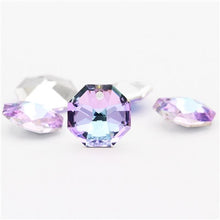 Load image into Gallery viewer, Jewelry accessories K9 Glass Rhinestones Pendant Necklace Clear Crystal Pendant lights Shining Tiny Diamond Pendant DIY Earring