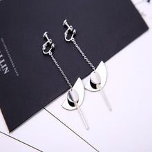 Load image into Gallery viewer, Opened Circle Ear Cuff Clips Women Big Arc Pendant Long Clip on Earrings for Women Girls Cartilage Jewelry non Without Pierced