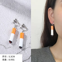 Load image into Gallery viewer, Opened Circle Ear Cuff Clips Women Big Arc Pendant Long Clip on Earrings for Women Girls Cartilage Jewelry non Without Pierced