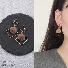 Load image into Gallery viewer, Opened Circle Ear Cuff Clips Women Big Arc Pendant Long Clip on Earrings for Women Girls Cartilage Jewelry non Without Pierced